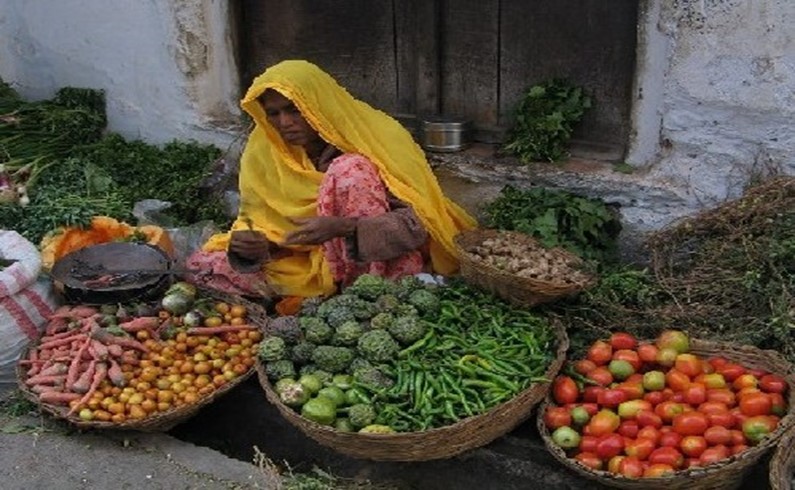 Продавщица овощей